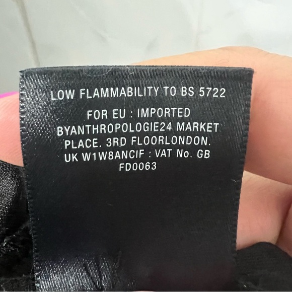 Anthropologie Women Wolven 8 Velvet Metallic Mini Dress Whimsigoth Fairy Grunge - Picture 11 of 16